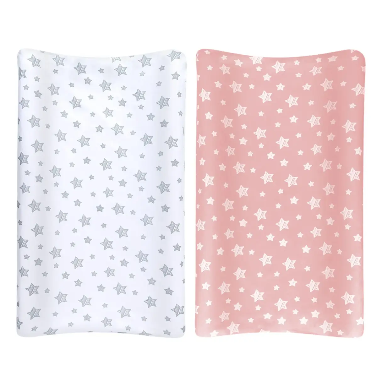 Moonsea Changing Pad Cover for Girls, Soft Unisex Diaper Change Table Sheets 4-Pack | Fits 32"x16" Contoured Pads - view 6