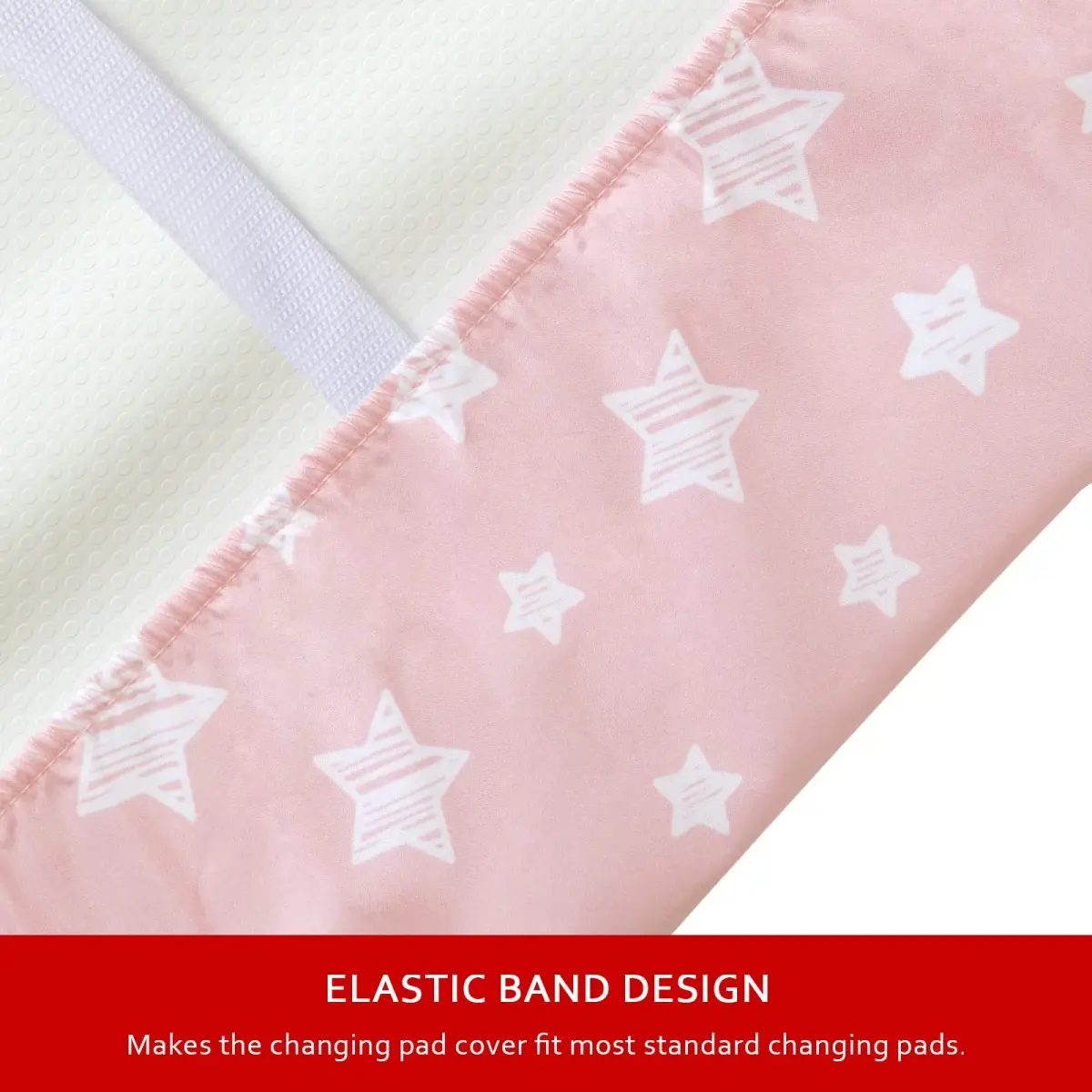 Moonsea Changing Pad Cover for Girls, Soft Unisex Diaper Change Table Sheets 4-Pack | Fits 32"x16" Contoured Pads - view 3
