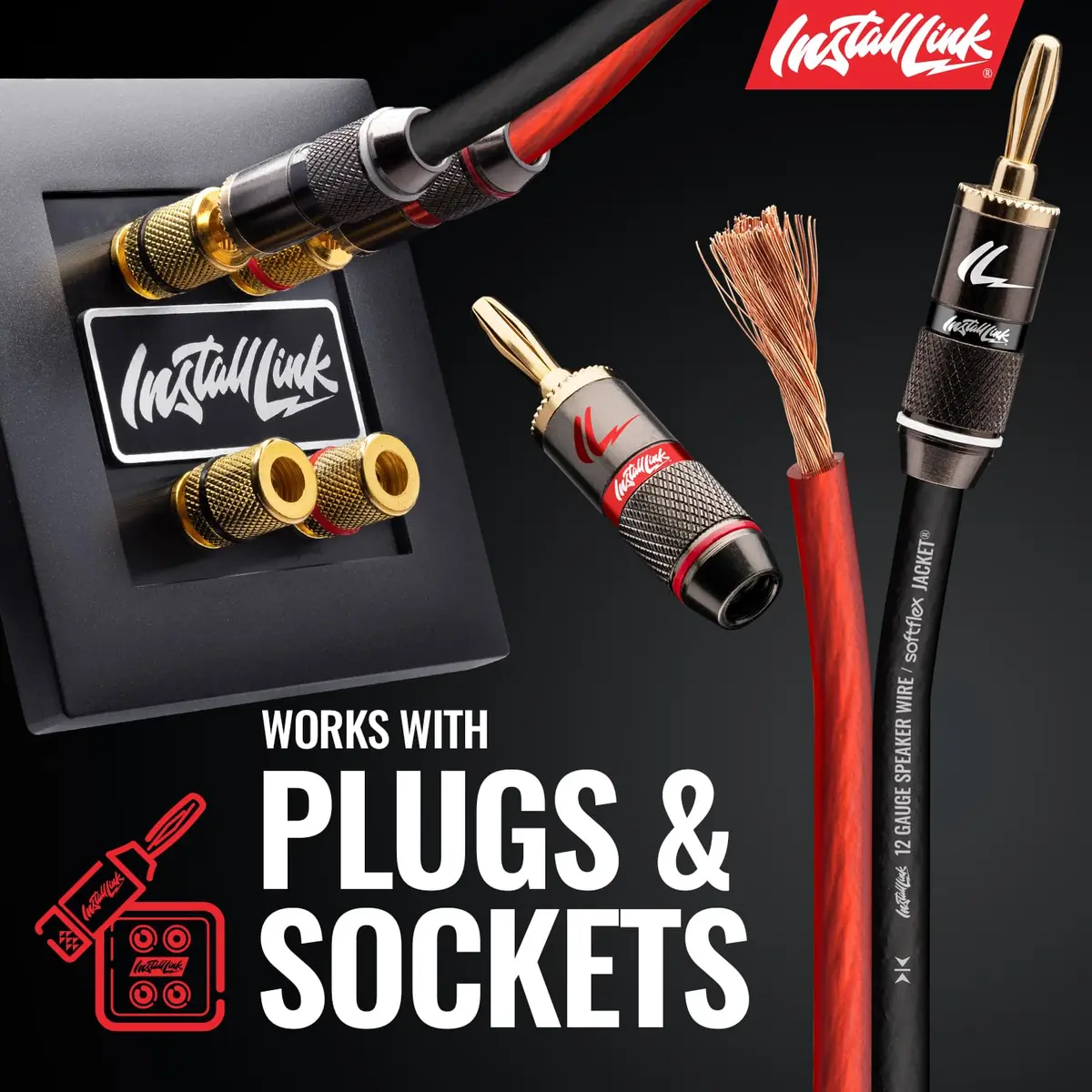 Install Link 12 AWG Gauge Speaker Wire Cable 100 Feet (30.5m) | Premium CCA for Home Theater & Car Audio - view 5