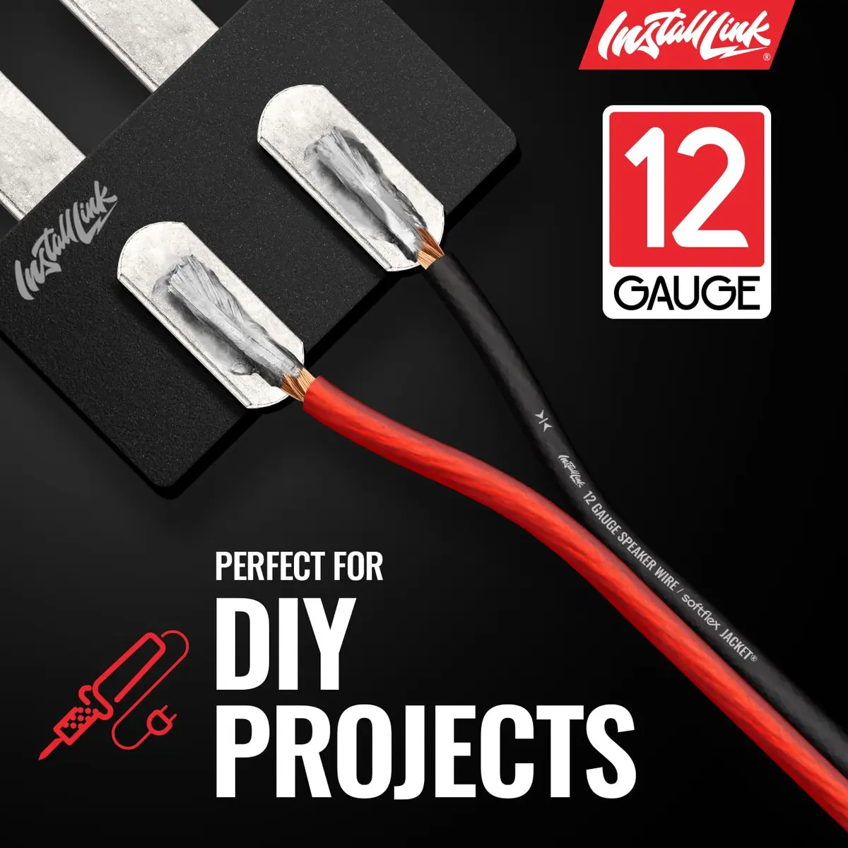 Install Link 12 AWG Gauge Speaker Wire Cable 100 Feet (30.5m) | Premium CCA for Home Theater & Car Audio - view 6