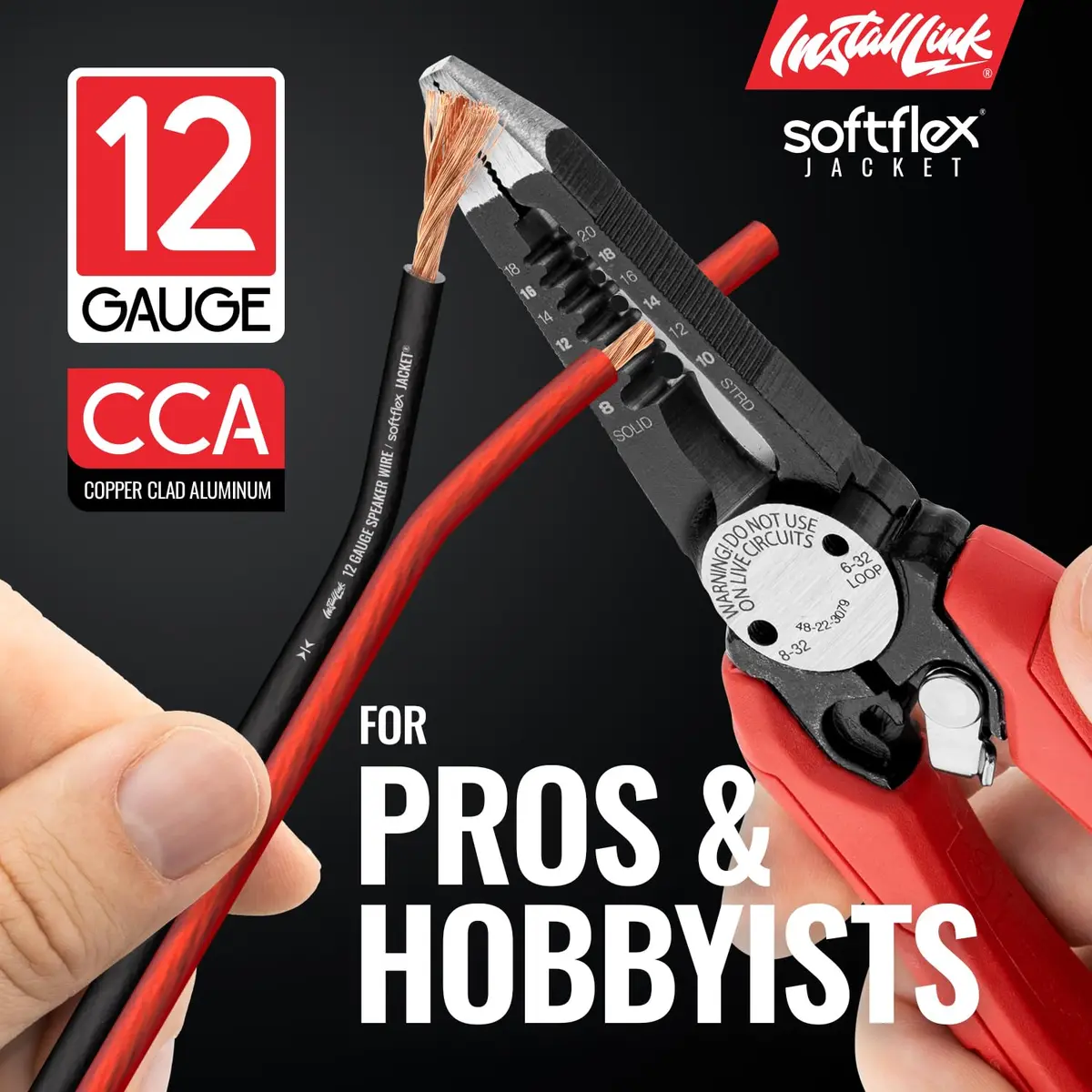 Install Link 12 AWG Gauge Speaker Wire Cable 100 Feet (30.5m) | Premium CCA for Home Theater & Car Audio - view 3