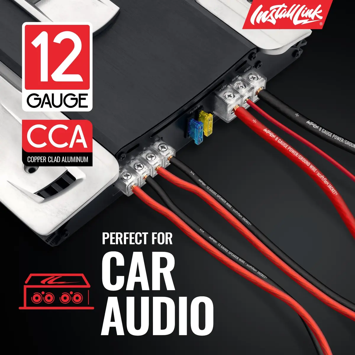 Install Link 12 AWG Gauge Speaker Wire Cable 100 Feet (30.5m) | Premium CCA for Home Theater & Car Audio - view 4