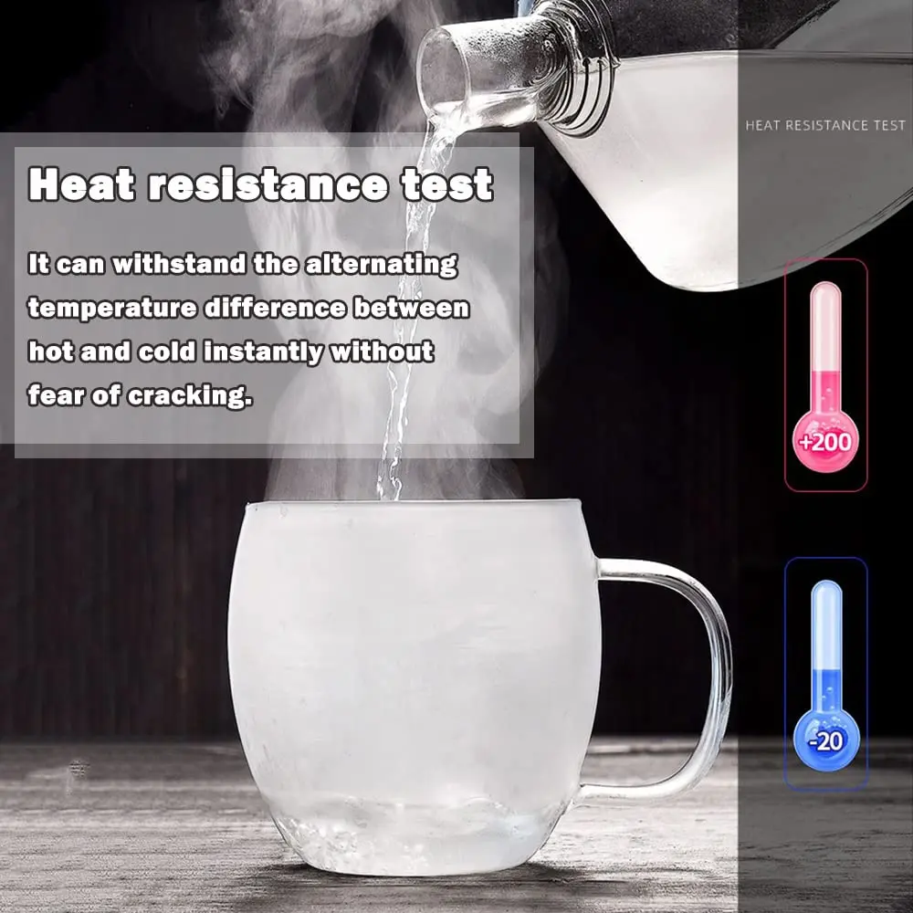 Bunhut Glass Tea Cup with Infuser and Lid | 17 oz Clear Borosilicate Mug for Hot & Cold Beverages - view 5