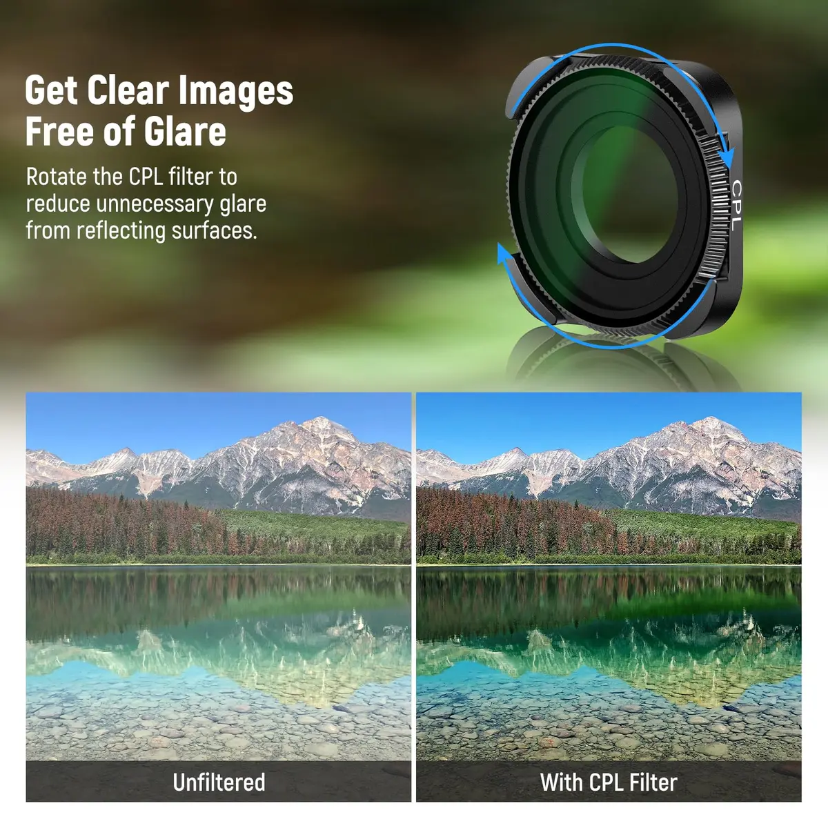NEEWER ND & CPL Filter Set for GoPro Hero 13/12/11/10/9, 4 Pack | 4 Filters + Case - view 4