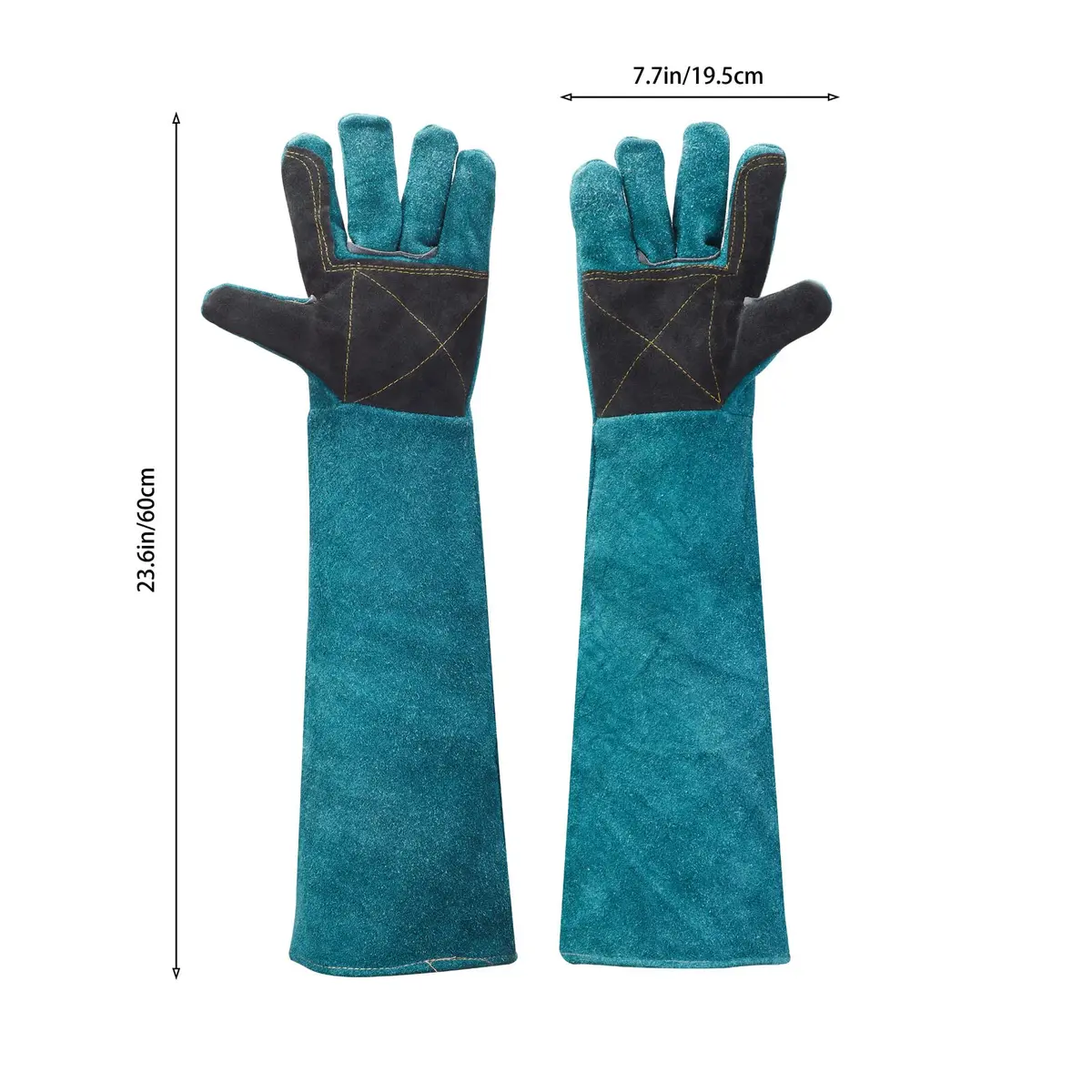 AOWPFVV Animal Handling Gloves Bite Proof for Dogs, Cats, 23.6in Large | Professional Grade Protection - view 2