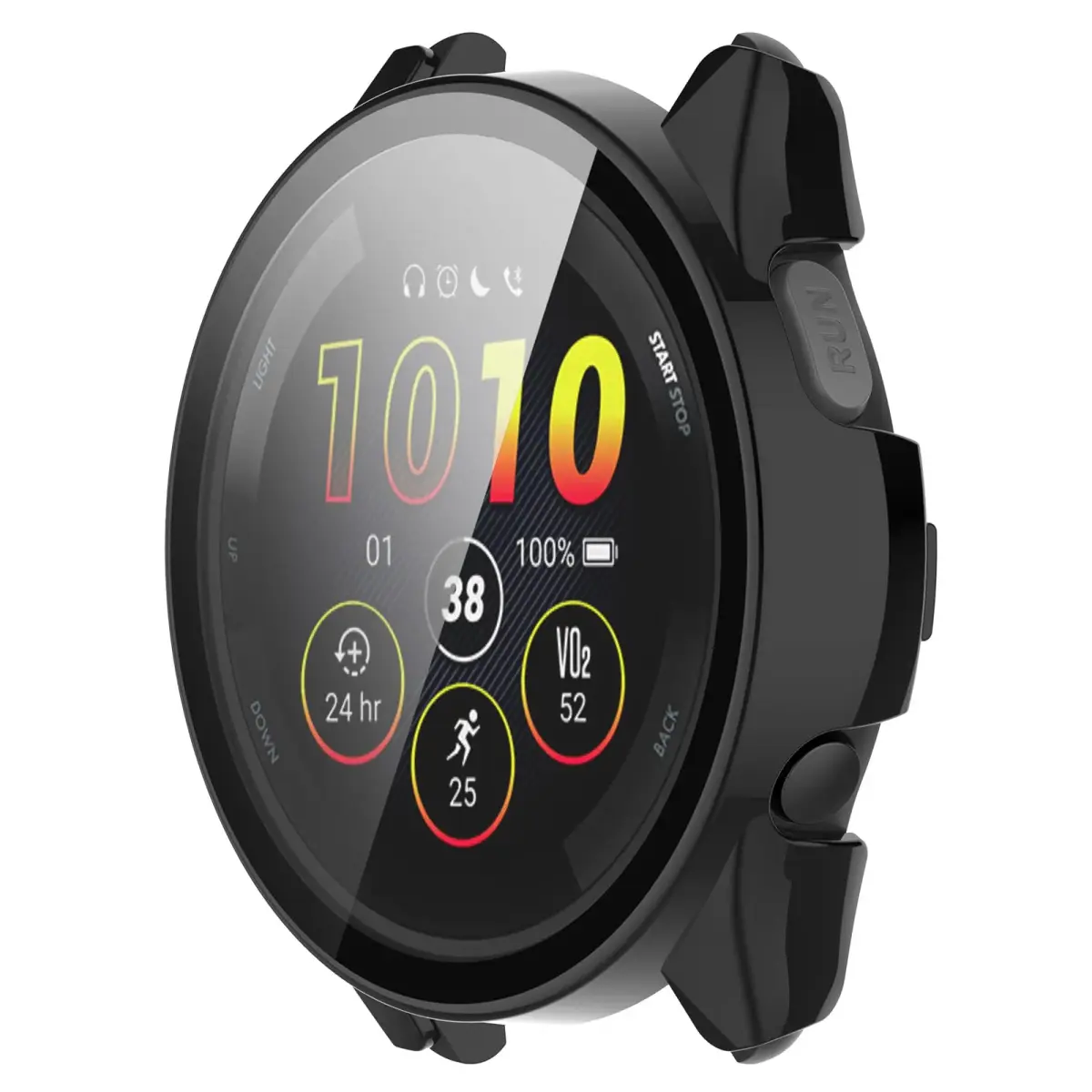 BabyValley Hard PC Case Compatible with Garmin Forerunner 265 Smartwatch Accessory (3-Pack, Black) - view 6