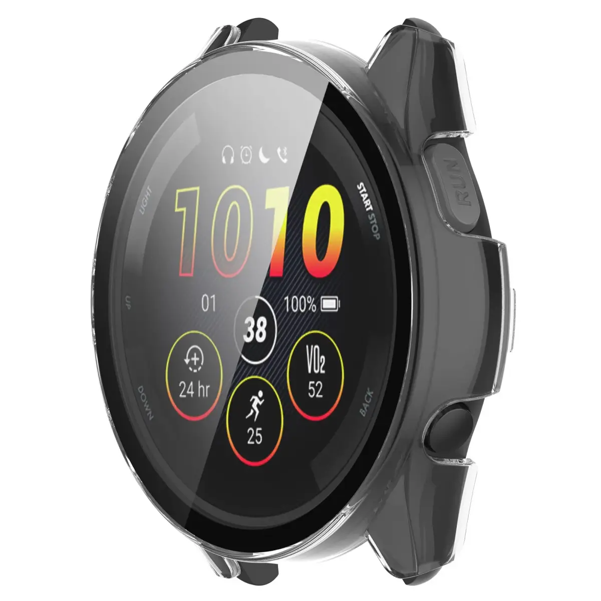 BabyValley Hard PC Case for Garmin Forerunner 265 Smartwatch | 3-Pack, Black/Blue/Clear - view 6
