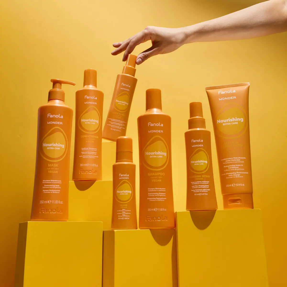 Fanola Restructuring Leave-In Conditioner & Repair Hair Treatment 300ml (10.14 Fl Oz) | Deep Hydration for Damaged, Frizzy Hair - view 4