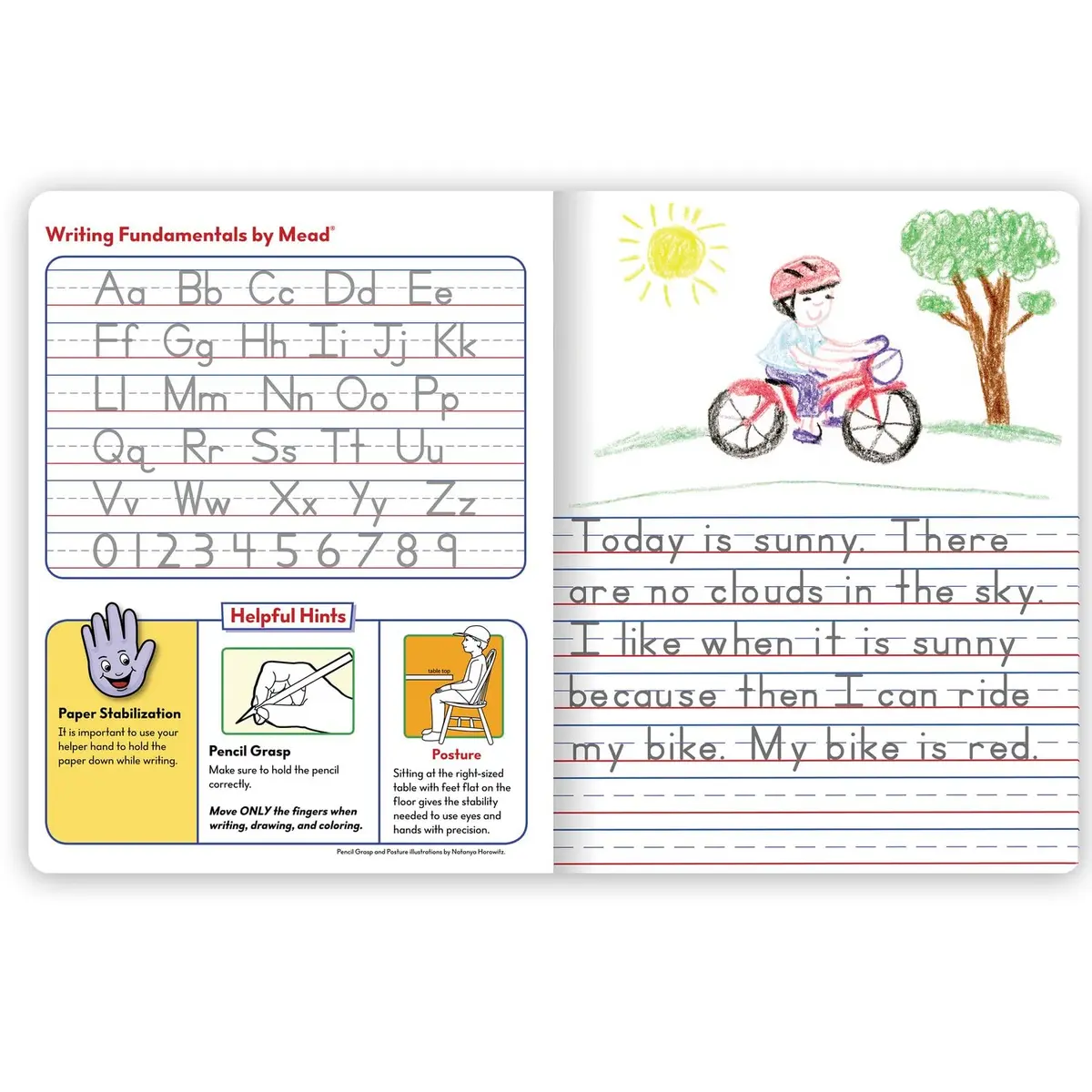 Mead Primary Composition Book, Grades K-2, 7-1/2" x 9-3/4" | Primary Ruled Handwriting Practice (70-120c) - view 5
