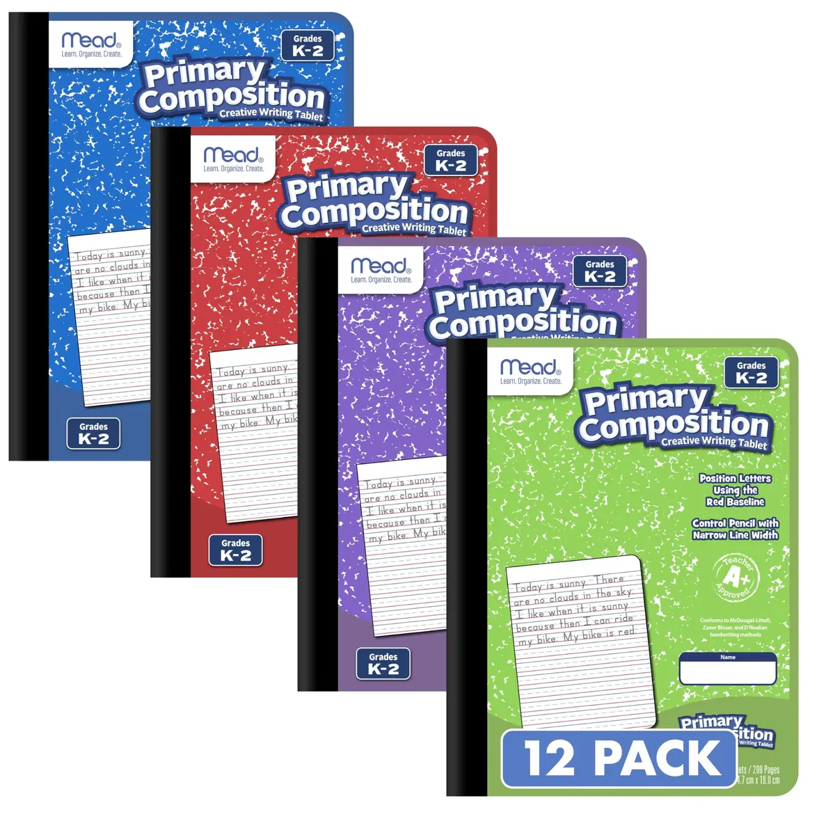 Mead Primary Composition Book, Grades K-2, 7-1/2" x 9-3/4" | Primary Ruled Handwriting Practice (70-120c) - view 3