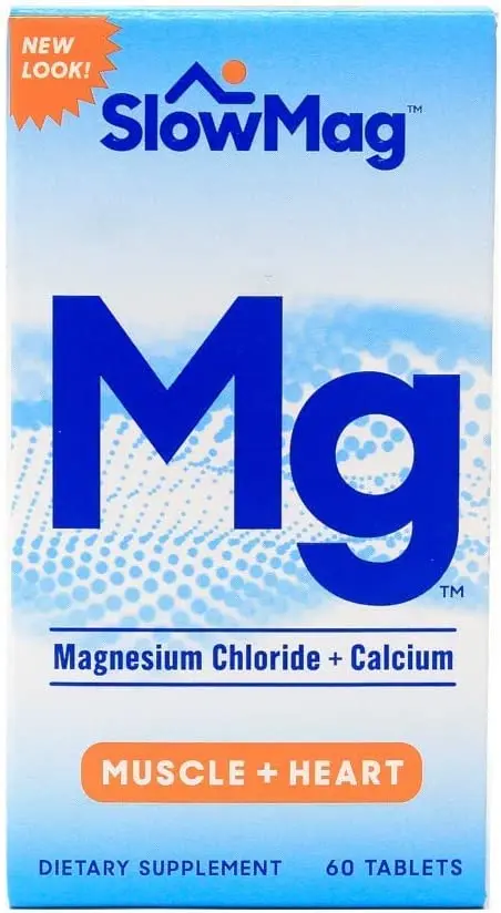 Slow-Mag Magnesium Chloride with Calcium 120 Count | Magnesium & Calcium Support for Heart & Muscles - view 5