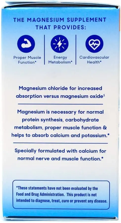 Slow-Mag Magnesium Chloride with Calcium 120 Count | Magnesium & Calcium Support for Heart & Muscles - view 11