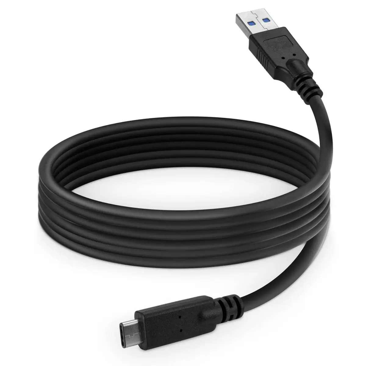 BoxWave DirectSync USB 3.0 A to USB 3.1 Type C Cable 1.83 m (6ft) Black | Hi-Speed Data Transfer & Charging - view 2