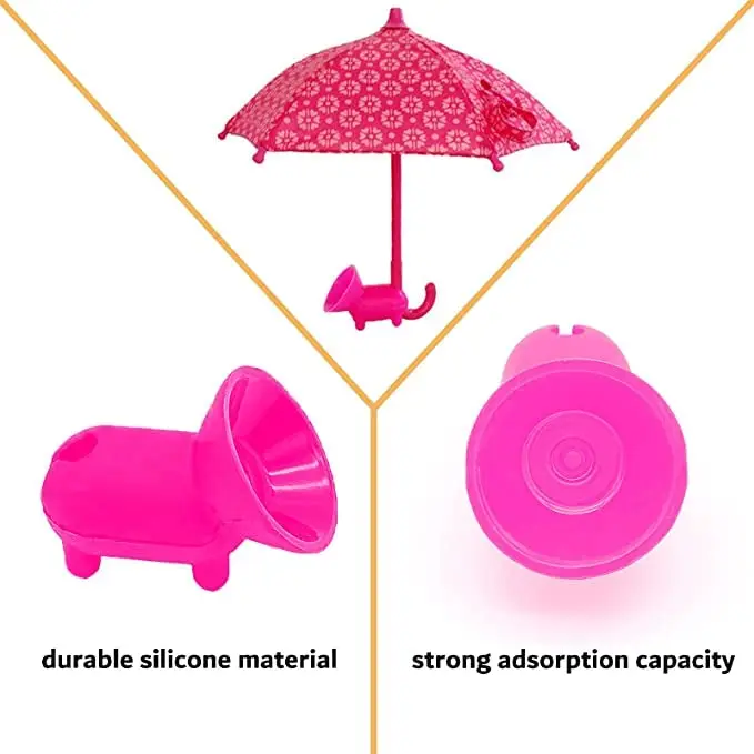 BEITESTAR Phone Umbrella for Sun | Cute Sun Shade & Phone Stand, 4-10” Smartphones, Silicone, Foldable - view 5