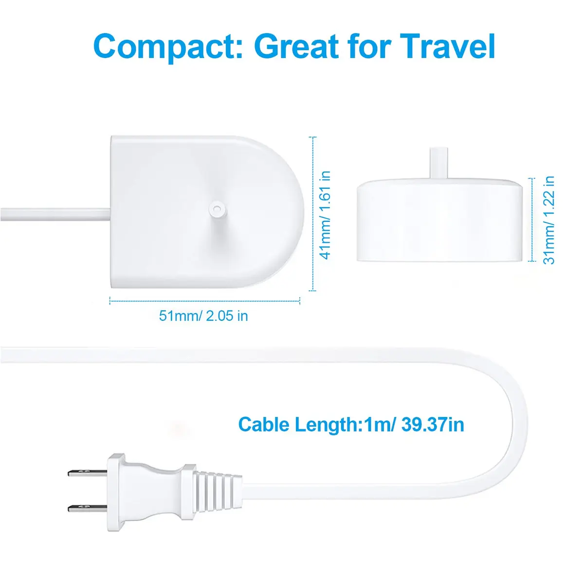 ENGFYADSY Charger Base Replacement for Philips Sonicare HX6100 | Travel & Waterproof - view 6