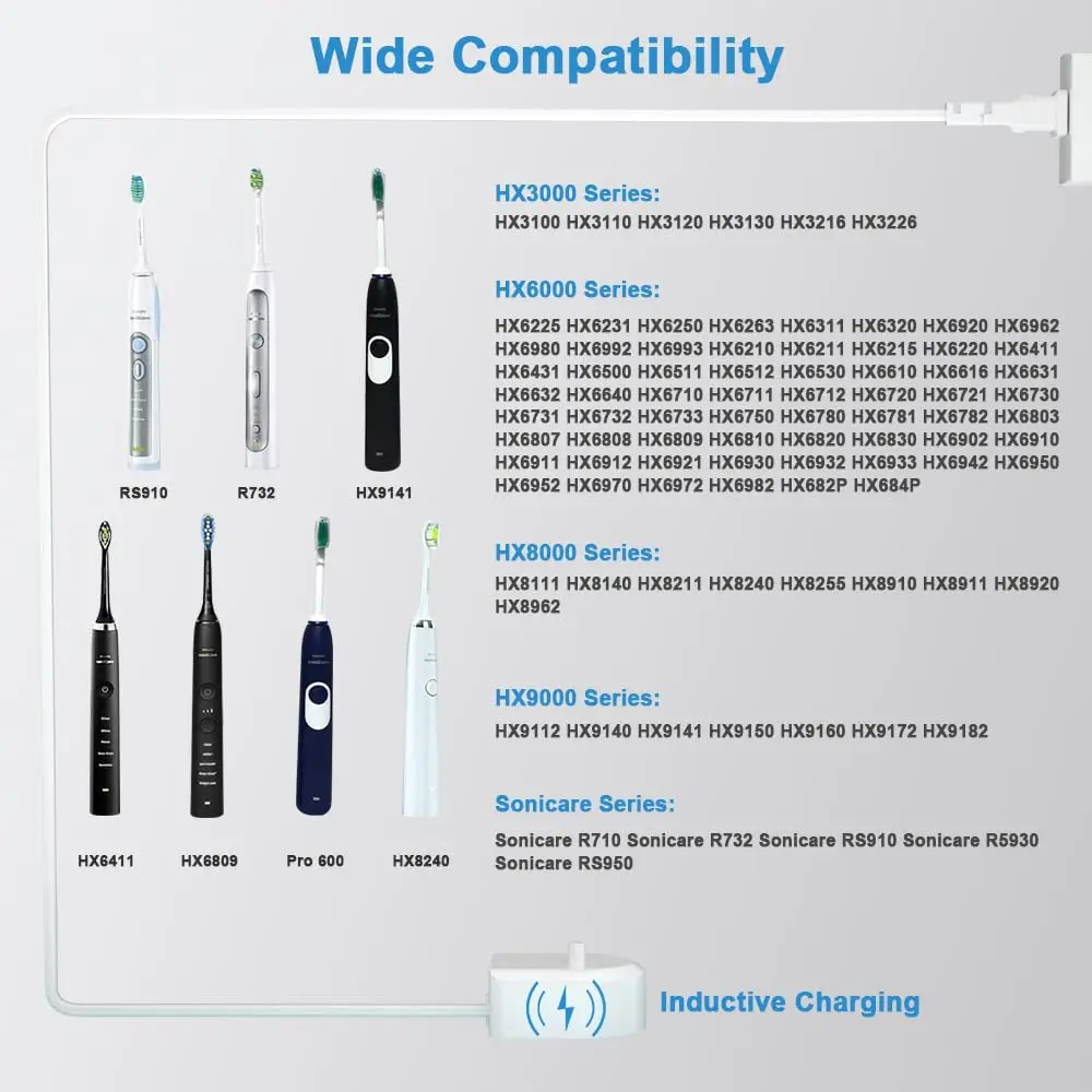 ENGFYADSY Charger Base Replacement for Philips Sonicare HX6100 | Travel & Waterproof - view 2