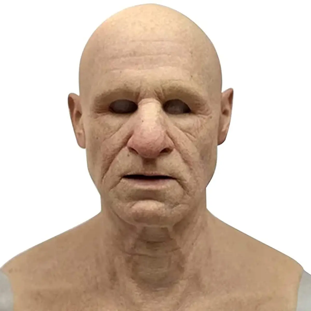 Naisicore Old Man Mask Realistic Latex Full Head Mask | Halloween Costume Prop - main product image