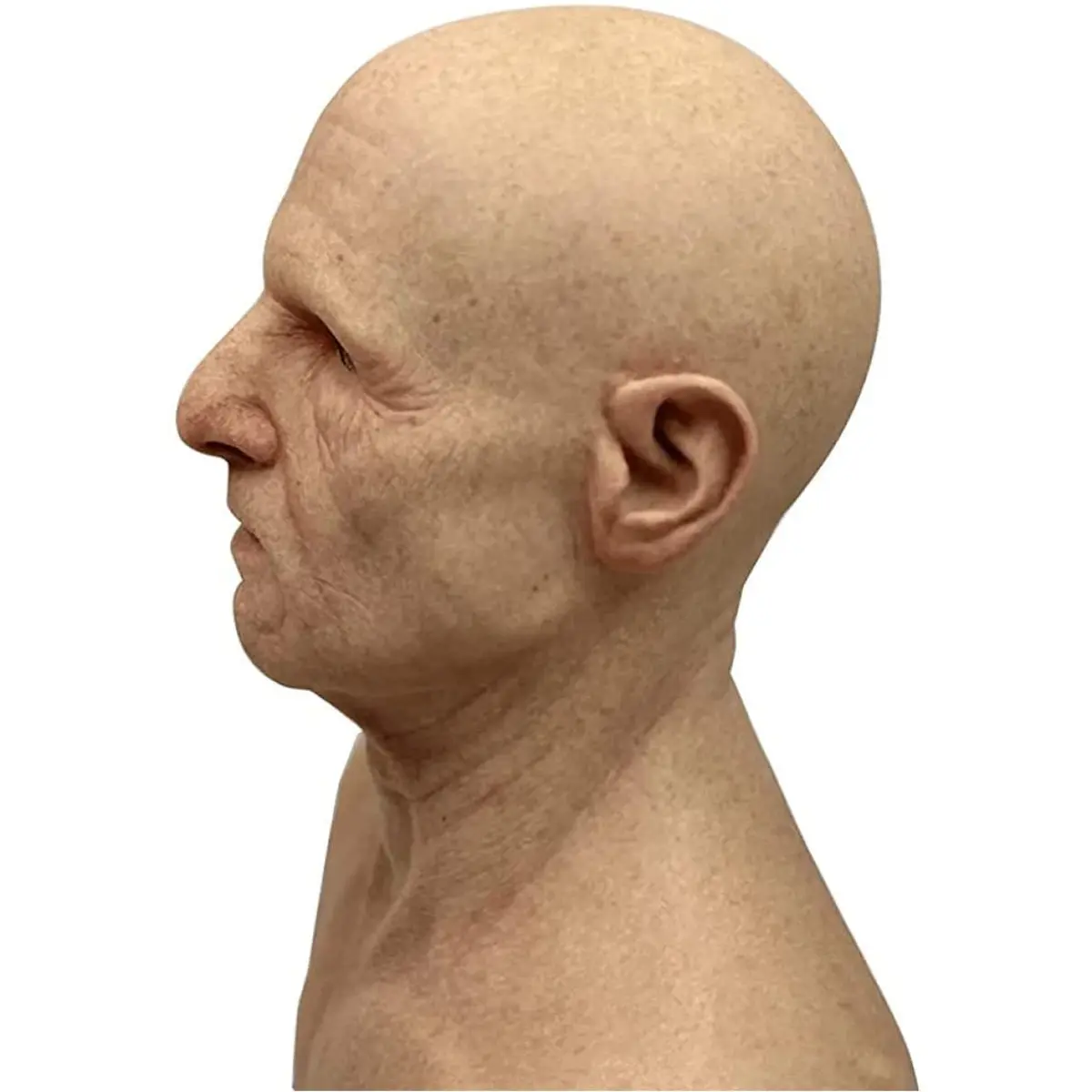 Naisicore Old Man Mask Realistic Latex Full Head Mask | Halloween Costume Prop - view 2