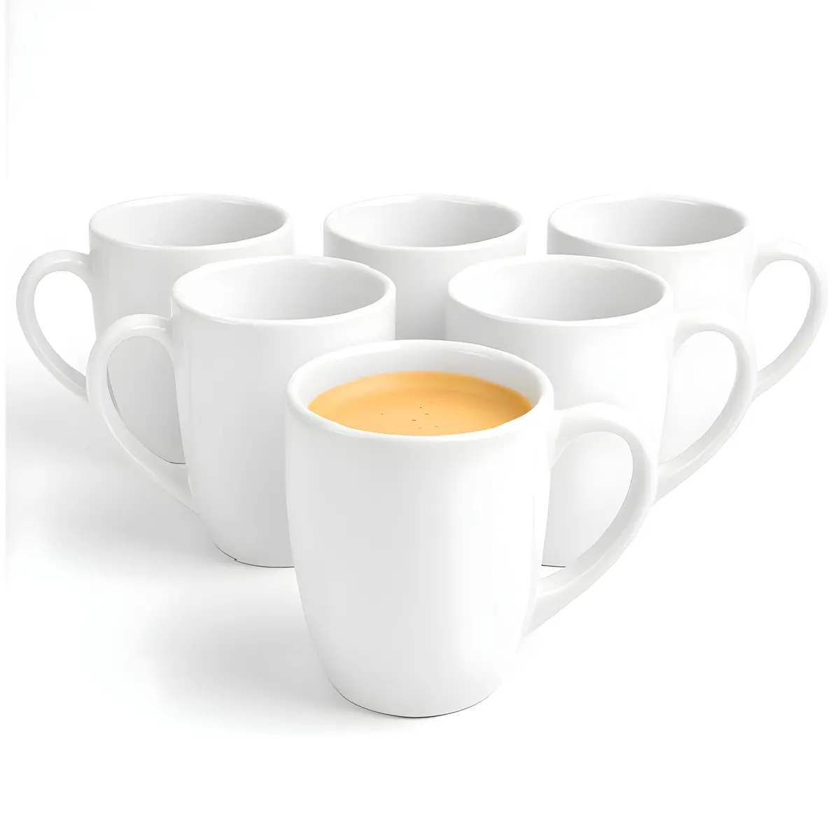 Glasmark Krosno 1992 Coffee Mug Set of 6 | 300 ml Ceramic Cups for Hot Drinks - main product image