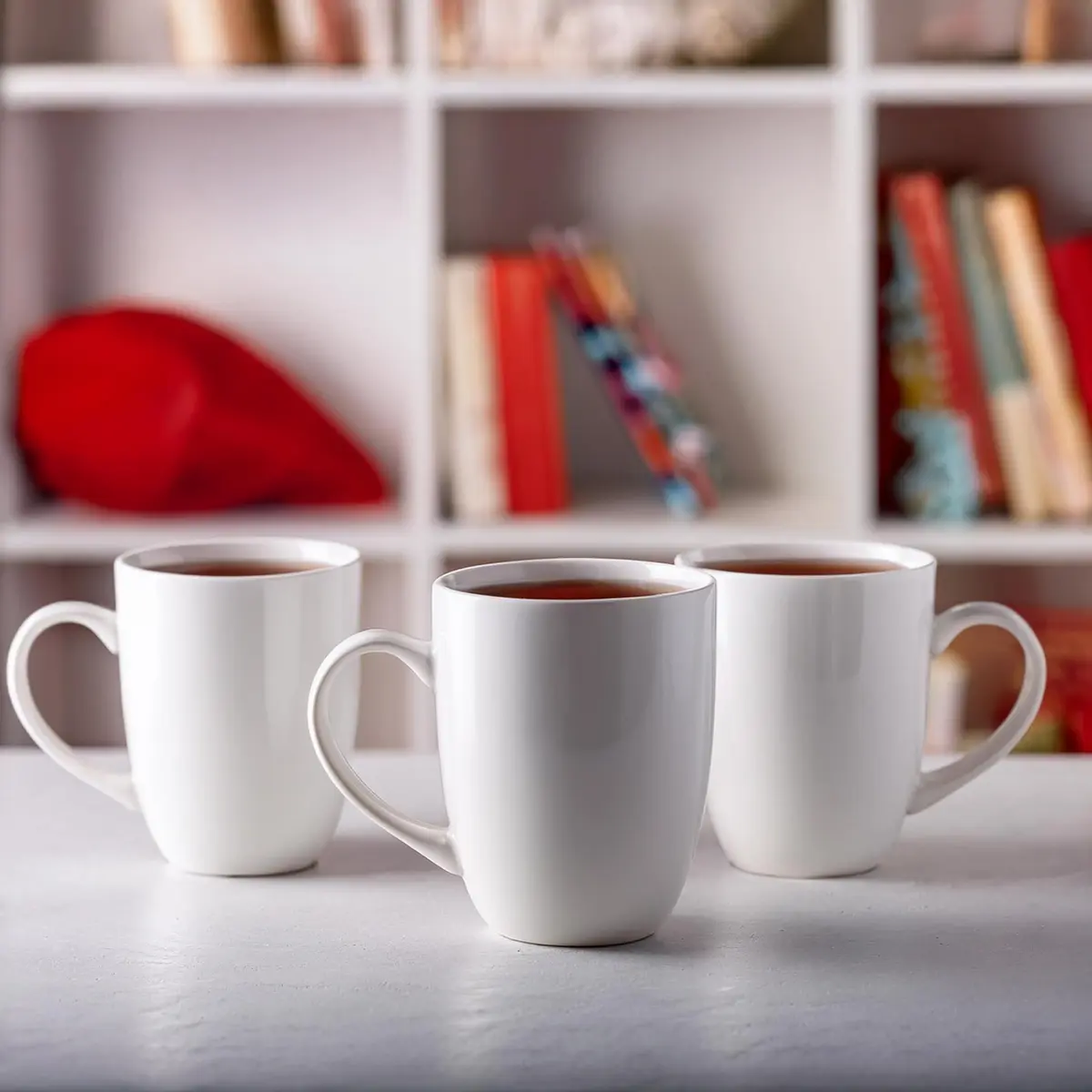 Glasmark Krosno 1992 Coffee Mug Set of 6 | 300 ml Ceramic Cups for Hot Drinks - view 4