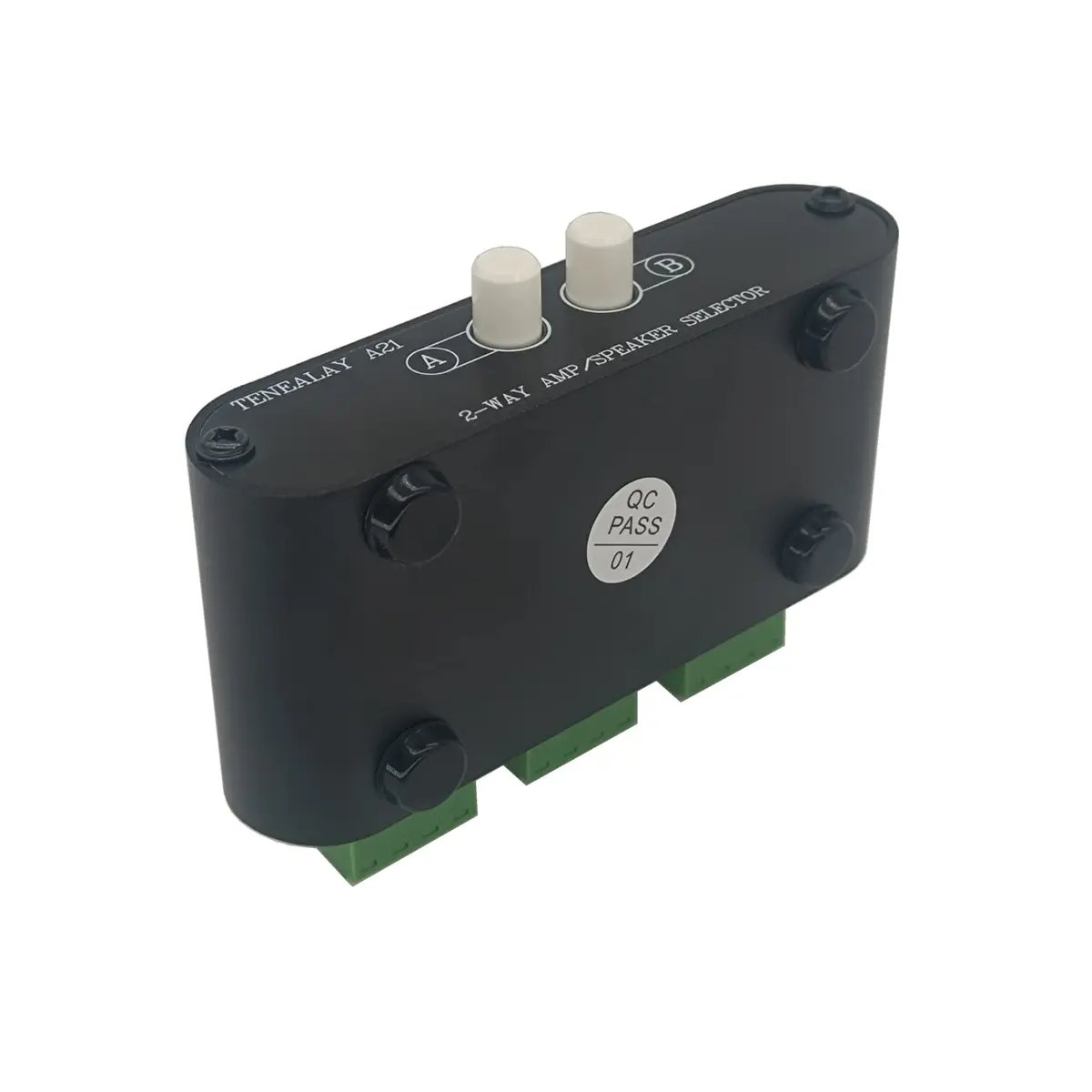 TENEALAY 2-Way Stereo Amplifier Speaker Selector Box A21 | Switch Between 2 Amps or 2 Speaker Pairs - view 7