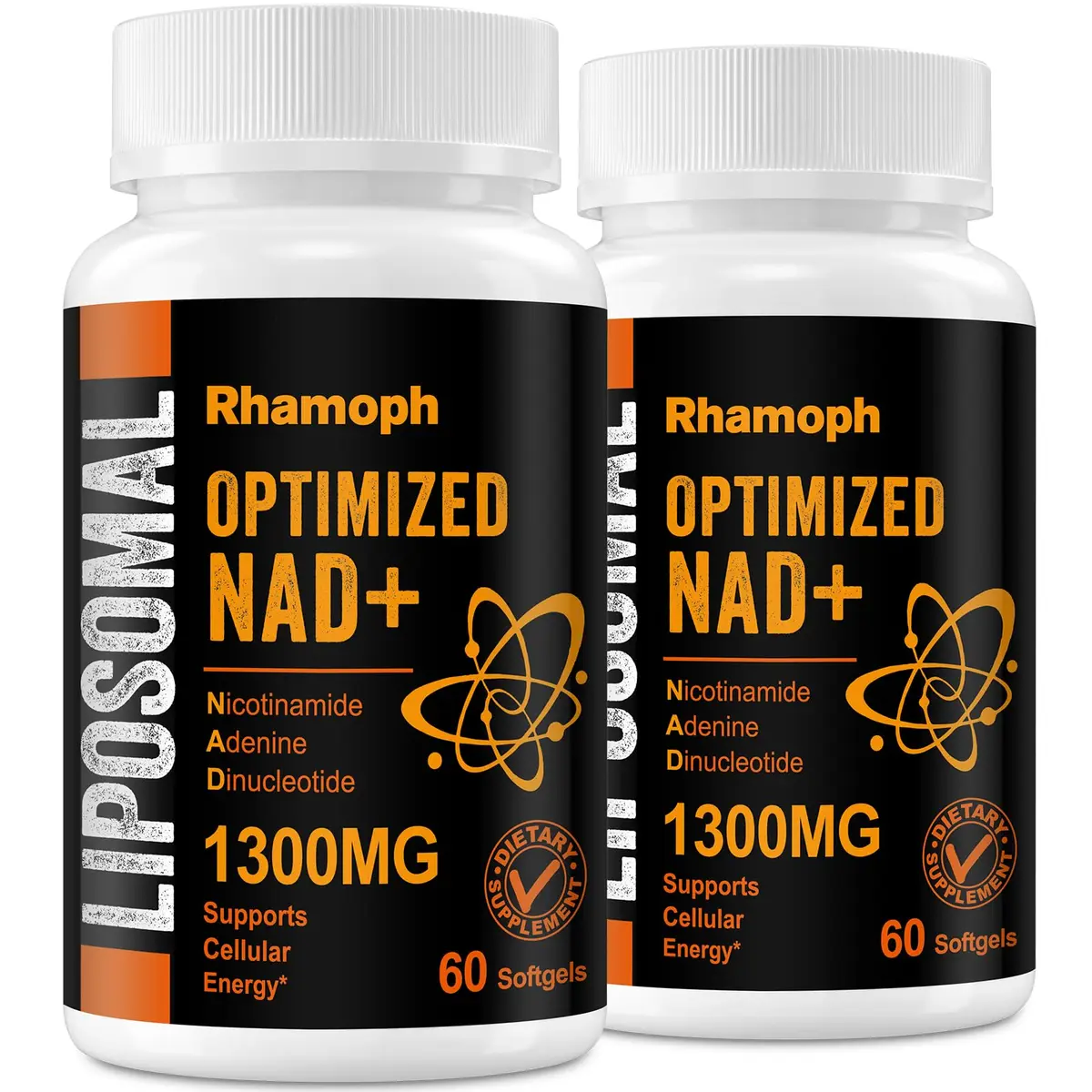 Rhameph Liposomal NAD+ Supplement 1300 mg | Supports Cellular Energy & Aging - main product image