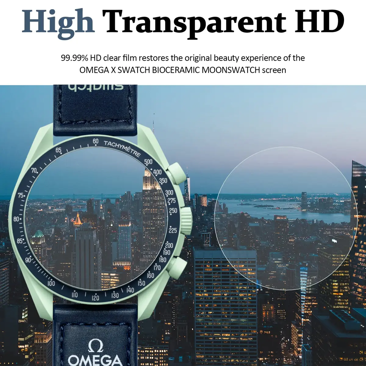 Miimall Clear 6 Pack Screen Protectors for OMEGA X SWATCH BIOCERAMIC MOONSWATCH 42mm | Bubble-Free TPU Films - view 5