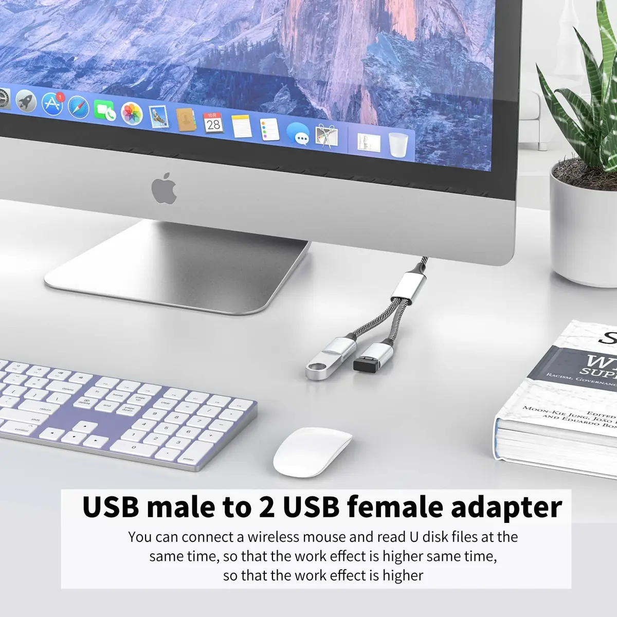 Fidioto USB A Splitter 10in | Support Charging & Data Transfer, 2 Ports - view 7