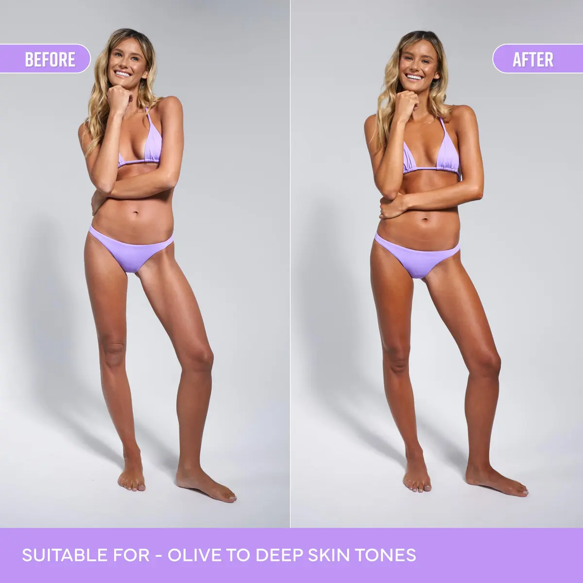 Bondi Sands Technocolor 1 Hour Express Tanning Foam, Magenta | Deep, Rich Tan for Olive & Deep Skin Tones - view 3