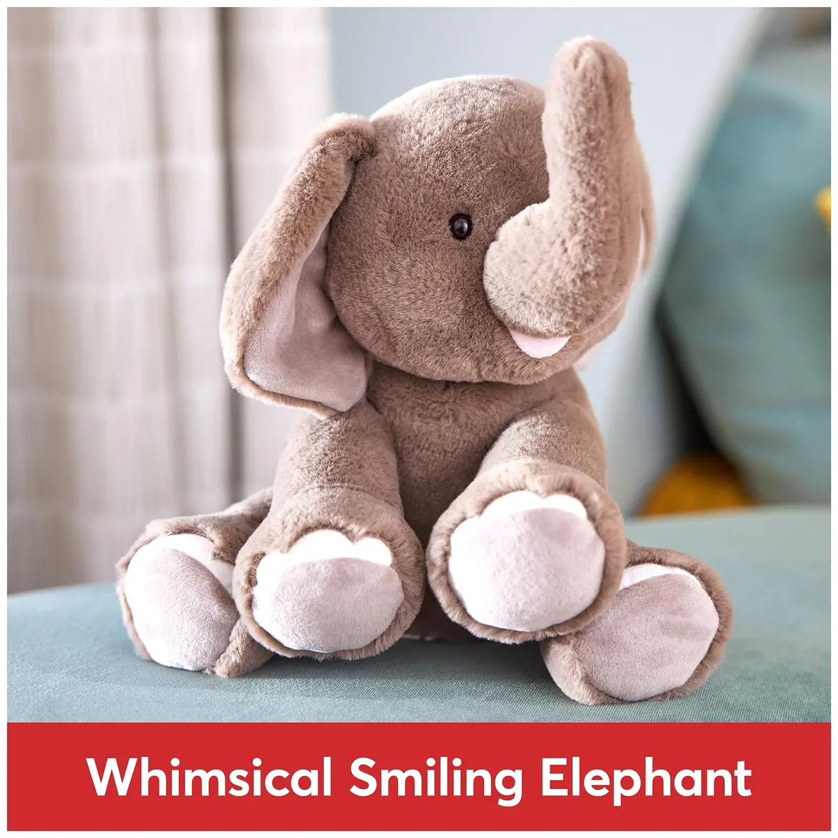 GUND Chai 10-Inch Elephant Plush Sensory Toy for Ages 0+ | Soft, Huggable & Collectible - view 3