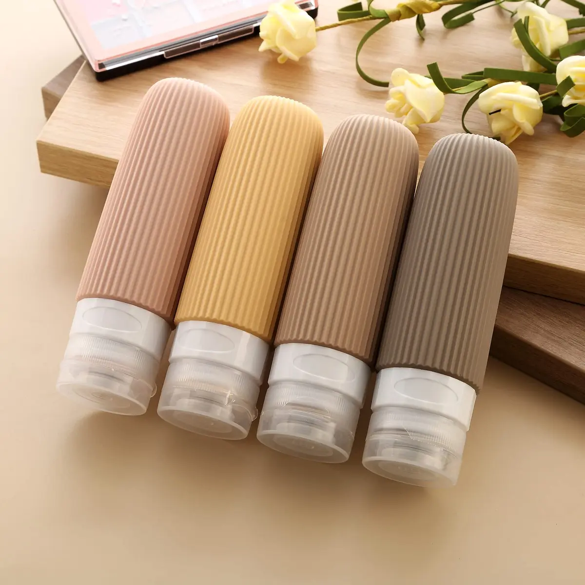 Mrsdry Travel Bottles for Toiletries 3oz | Leak Proof Silicone Travel Containers with Clear Bag - view 5