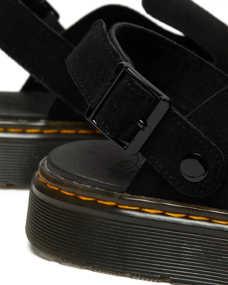 Dr. Martens Carlson Black Medium | Casual Slip-On Mule with Suede Comfort - view 6