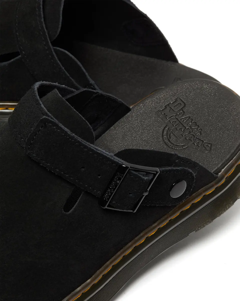 Dr. Martens Carlson Black Medium | Casual Slip-On Mule with Suede Comfort - view 2
