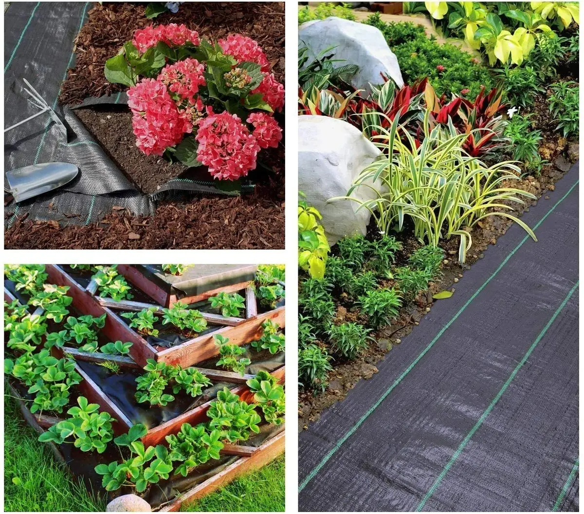 Groweco Heavy Duty Weed Barrier Landscape Fabric 6FT x 300FT (183cm x 9144cm) | Woven Geotextile Ground Cover for Driveways & Gardens - view 5