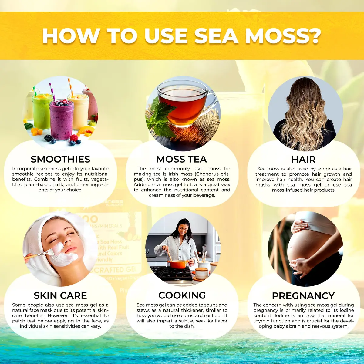 WELLNESS LABSRX Pineapple Sea Moss Gel Superfood 296ml (10 oz) | Nutrient-Rich Caribbean Harvest - view 7