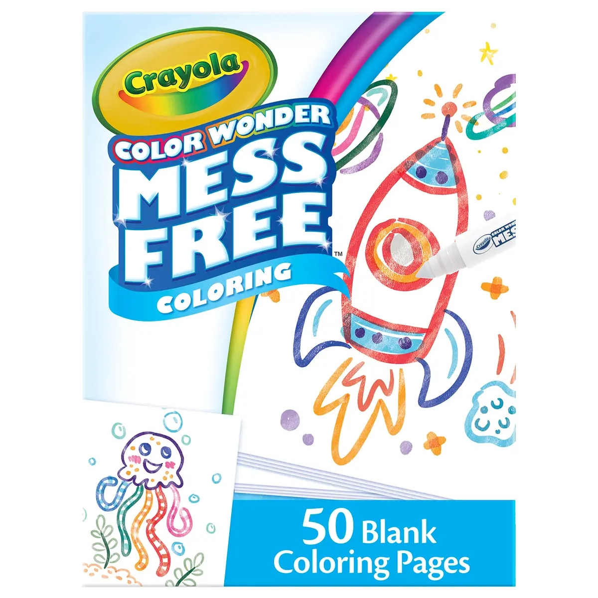 Crayola Color Wonder Mess Free Coloring Pages 50ct | Blank Printable Pages for Toddlers & Kids - view 3