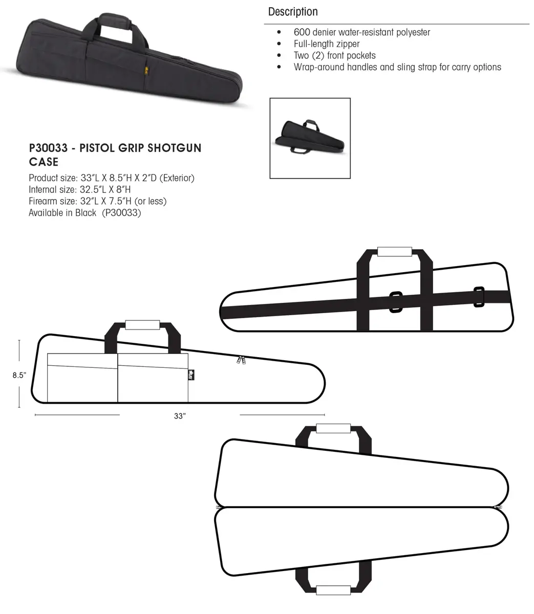 US PeaceKeeper Products P30033 Discreet Rifle Case 33-Inch | Heavy Padding & Adjustable Straps - view 4