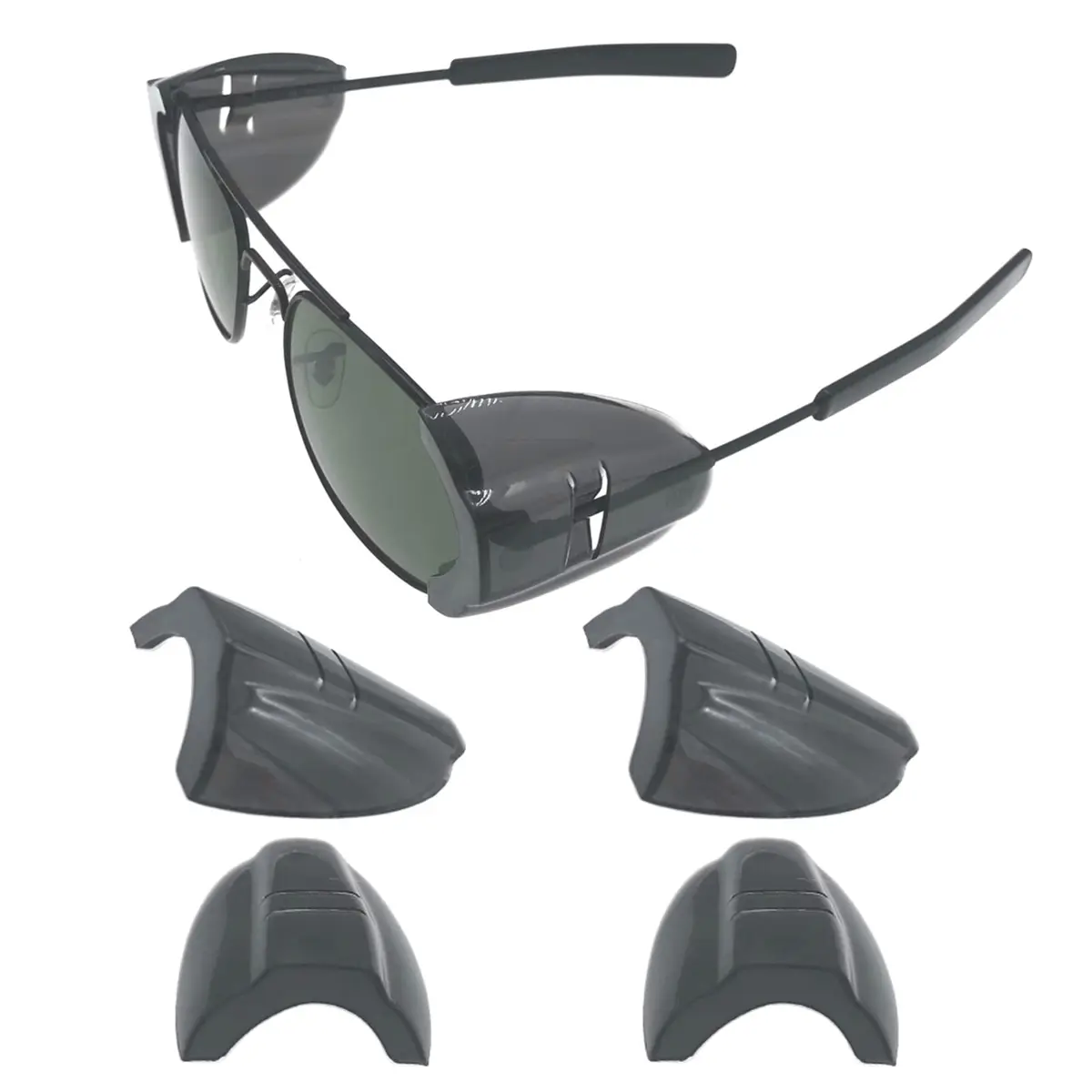 KMDJG Safety Glasses Side Shields | Slip-On L Size Fits Medium to Large Eyeglasses - main product image