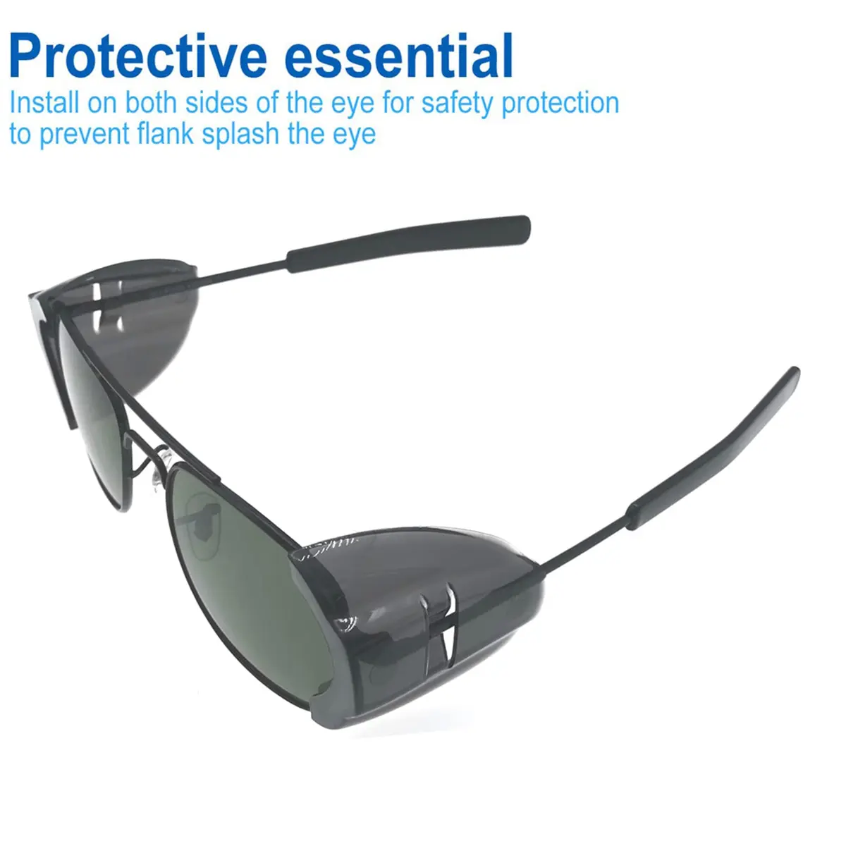 KMDJG Safety Glasses Side Shields | Slip-On L Size Fits Medium to Large Eyeglasses - view 2