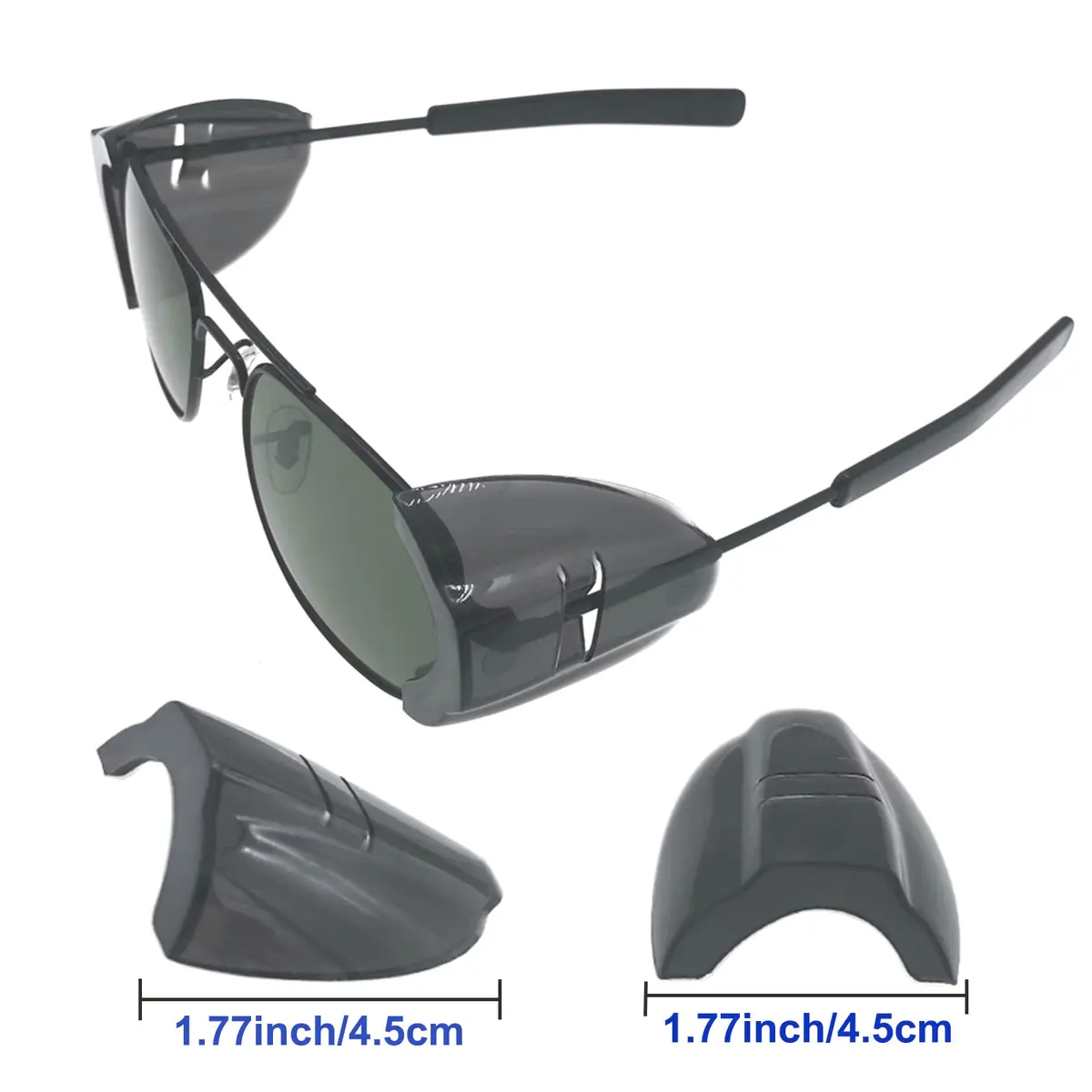 KMDJG Safety Glasses Side Shields | Slip-On L Size Fits Medium to Large Eyeglasses - view 3