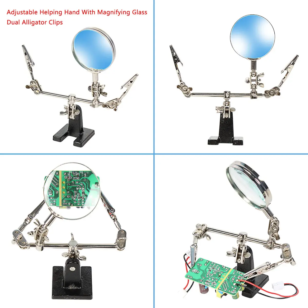 KYZHXVO 80W LCD Digital Soldering Iron Kit with Adjustable Temperature and Magnifying Glass | 200-450°C (392-842°F) - view 6
