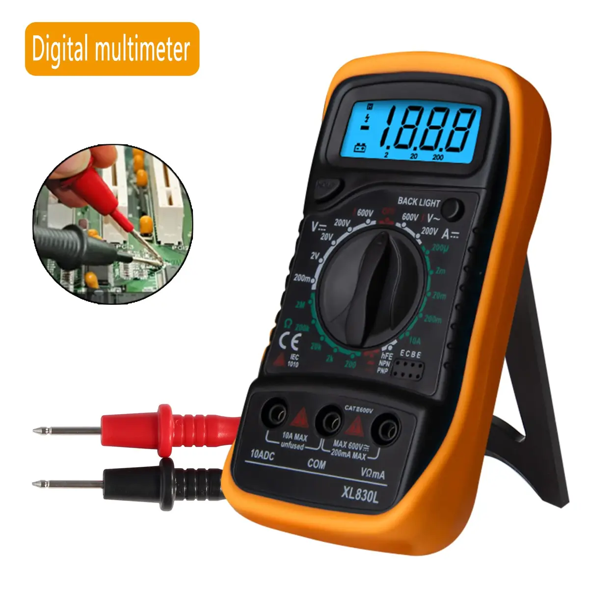 KYZHXVO 80W LCD Digital Soldering Iron Kit with Adjustable Temperature and Magnifying Glass | 200-450°C (392-842°F) - view 4