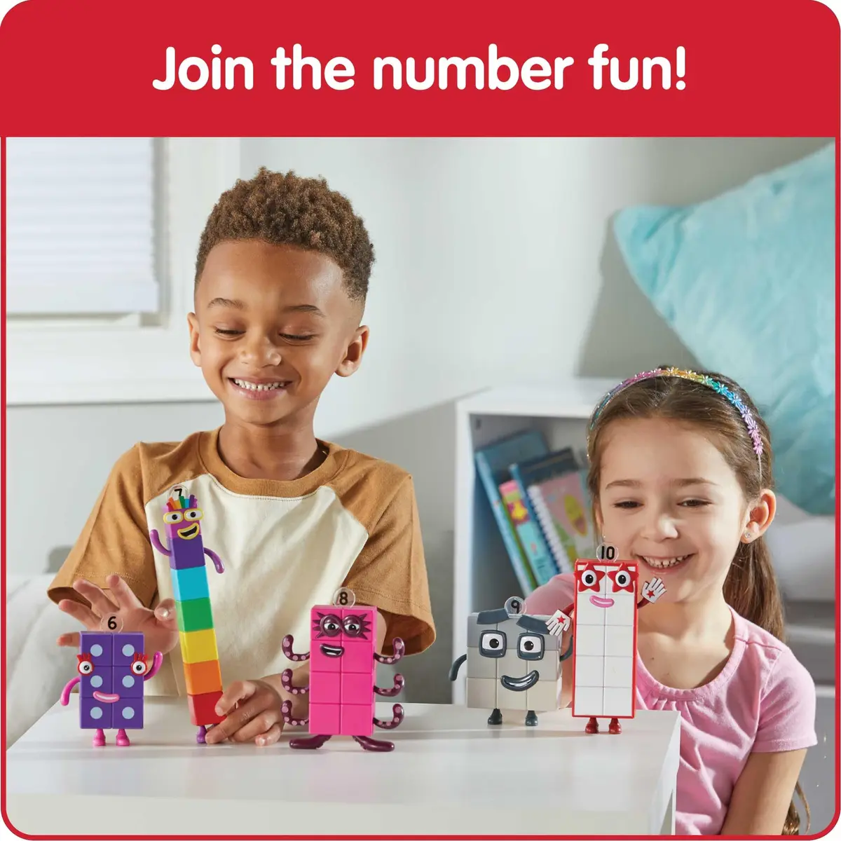 hand2mind Numberblocks Friends Six to Ten Figures – Official Licensed Character Action Set, Educational Toy, 6 Pieces, Plastic, 11.5 x 15 x 1.6 inches - view 4