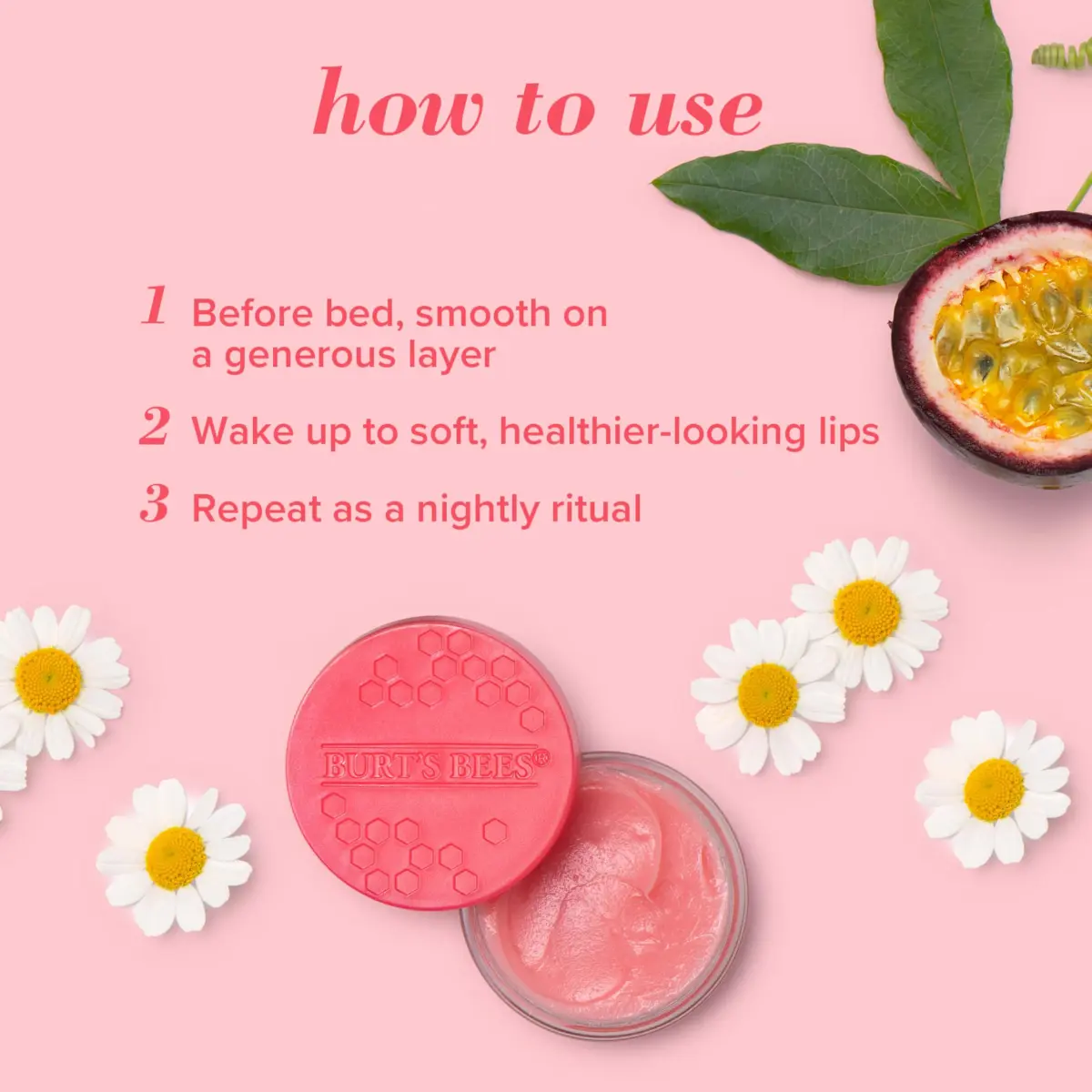 Burt's Bees Overnight Lip Sleeping Mask Gift Set | 3 x 7.4ml (0.25 oz.) | Intensive Moisture for Healthier Lips - view 3