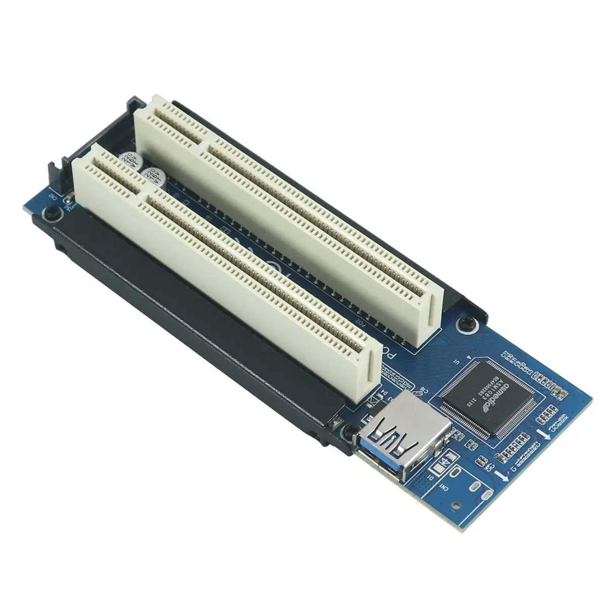 Trotwei Blue PCIe to PCI Adapter Card with USB 3.0 Cable | 3.2 oz (90.7 g) - view 5