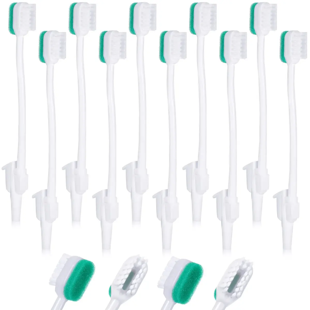 Didaey Oral Suction Swabs Sponge Toothbrush 18 cm (7.09 inches) | Pack of 10 Individually Wrapped - main product image