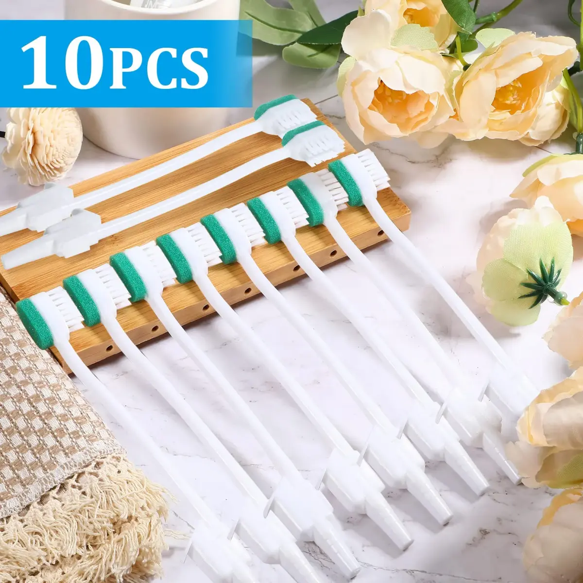 Didaey Oral Suction Swabs Sponge Toothbrush 18 cm (7.09 inches) | Pack of 10 Individually Wrapped - view 6