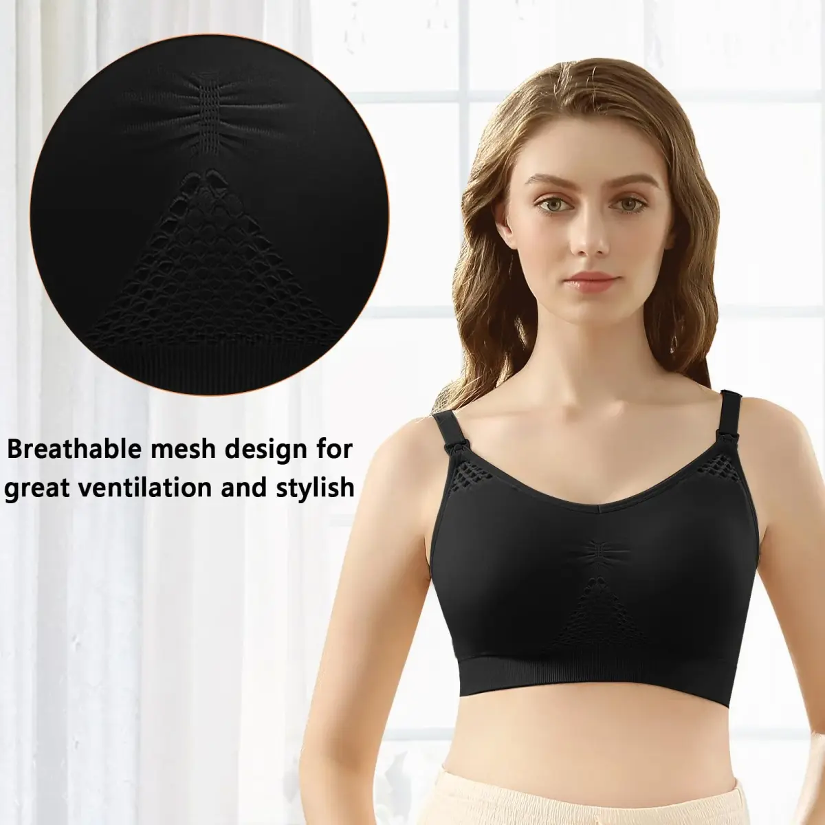 4HOW Hands-Free Pumping & Nursing Bra XX-Large | Adjustable Crossover Support for Breastfeeding Mothers - view 6