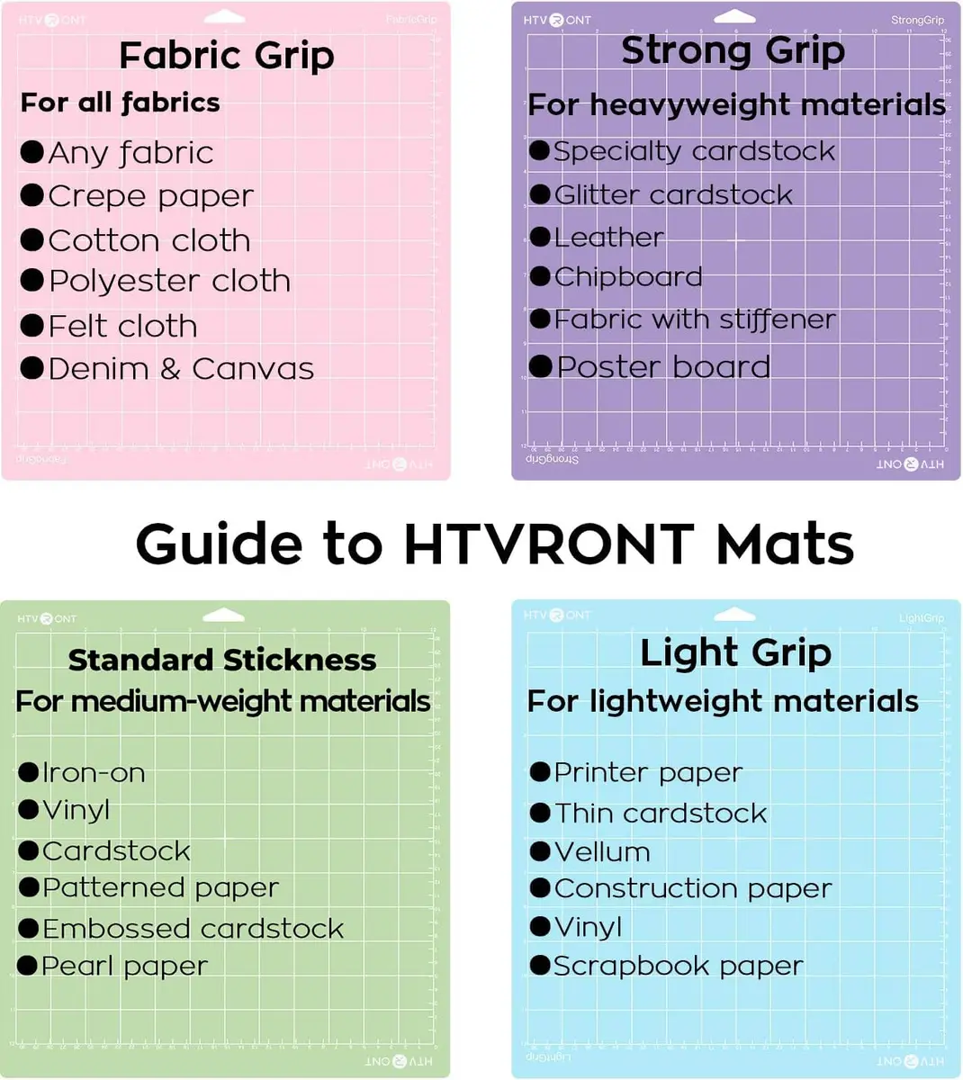 HTVRONT Cutting Mats for Cricut Joy/Joy 2, 6 Pack (3x 4.5x12in & 3x 4.5x6.5in) | Strong Stickiness & Durable - view 5