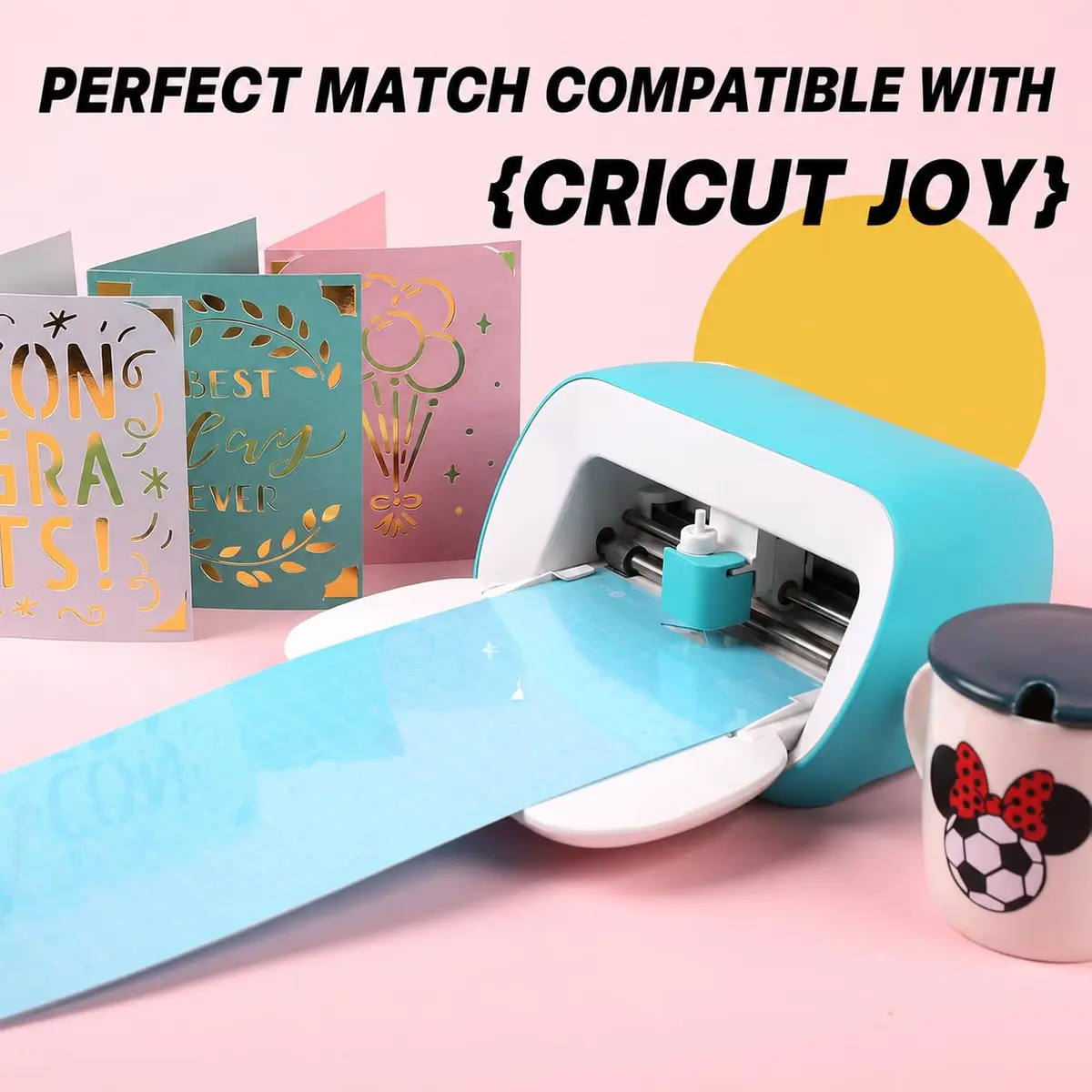 HTVRONT Cutting Mats for Cricut Joy/Joy 2, 6 Pack (3x 4.5x12in & 3x 4.5x6.5in) | Strong Stickiness & Durable - view 6